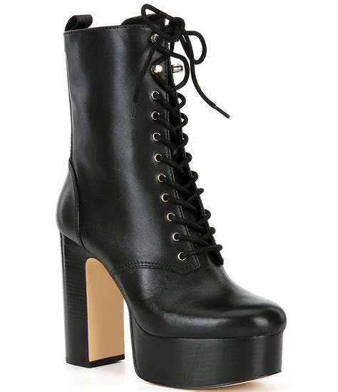 Michael Kors Natasha Leather Lace Up Platform .